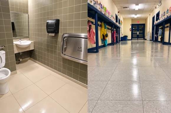 Clean Halifax office corridor maintained by HelloClean's commercial team